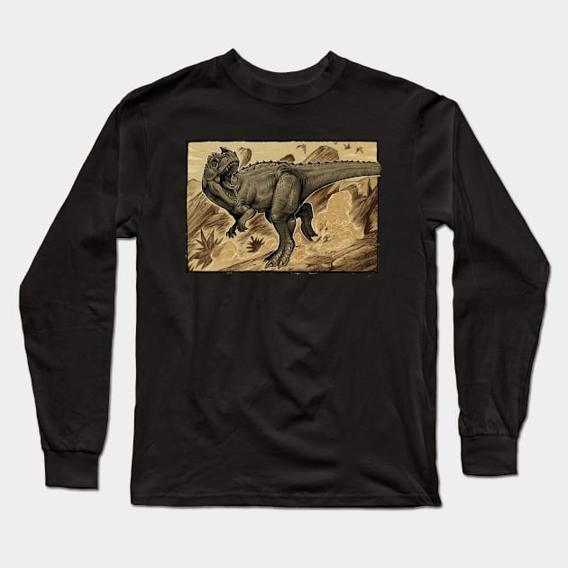 Ceratosaurus "horn lizard" Long Sleeve T-Shirt by AdamWorks
